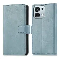 IMoshion Étui de télephone portefeuille de luxe pour Oppo A6 Pro (5G) - Bleu clair