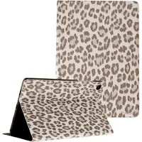 Selencia Coque tablette Sabi avec imprimé léopard Samsung Galaxy Tab A11 Plus - Soft Ivory