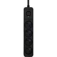 BlueBuilt Multiprise 4 Entrées 3 Mètres Noir