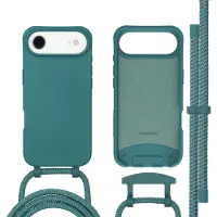IMoshion Coque arrière Color avec cordon amovible et MagSafe Apple iPhone Air - Vert foncé