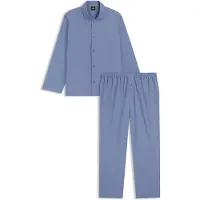 BOSS Pyjama deux pièces en popeline avec logo brodé