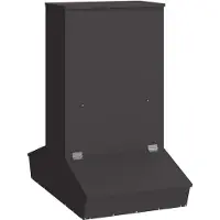 vidaXL Distributeur de nourriture pour animaux, noir, 82 x 51 x 91,5 cm, capacité de 20 kg