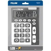 Milan Dual 12 Calculator Noir