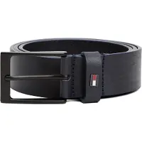 Tommy Hilfiger Ceinture 'Enamel Flag Rectangular Buckle' bleu foncé