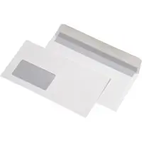 Mailmedia Enveloppes DIN long, FSC, autocollantes (110 x 220 mm, DL, 1000x)