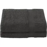 De Witte Lietaer Serviette de Douche De Witte Lietaer Stephanie Ebony (70 x 140 cm) (set de 2)