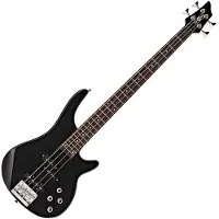 Gear4Music Guitare Basse Chicago par Noir