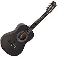 Gear4Music Guitare Classique Junior 1/2 par Noir