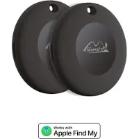 Lifemate Life Tag - Apple Find My / Zoek Mijn - 2 Pack - AirTag Alternatief (LM-LT-2P) (Apple Find My), Traceur, Noir