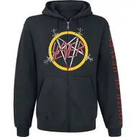 Slayer Sweat-shirt zippé à capuche de - South Of Heaven - S - XXL - pour Homme - noir - Taille XL
