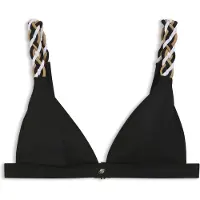 BOSS Top de bikini avec bretelles tressées à rayures emblématiques