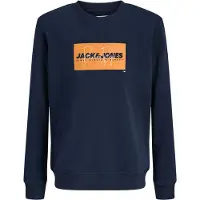 Jack & jones Junior Sweat 'JJCole' bleu marine / orange