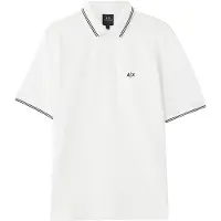 Armani Exchange pour homme. XM001287AF17321U0009 Polo Classic blanc (S), Coton, Classique, Manche courte