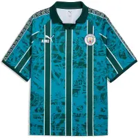 Puma Manchester City Fc King Retro Short Sleeve T-shirt Bleu XL Homme