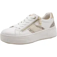 Tamaris Baskets basses or rose / blanc cassé