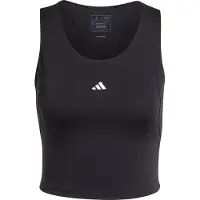 Adidas Haut de sport 'TECHFIT Cropped Training Tank' noir / blanc