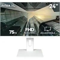 Nilox NXM24REGWEB01W écran plat de PC 60,5 cm (23.8") 1920 x 1080 pixels Full HD LED Blanc