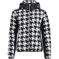 Mountain Peak Polaire à capuche zippé bi-matière badge poitrine femme