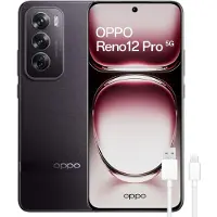 OPPO Reno 12 Pro (512 Go, Nebula Noir, 6.70", Double SIM, 5G), Téléphone portable, Noir