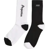 Mister tee Chaussettes 'Zodiac' noir / blanc
