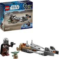 LEGO Star Wars Moto Rapide du Mandalorien et Grogu 75436