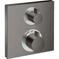 Hansgrohe Thermostat encastré Ecostat Square Set de finition 2 consommateurs BBC