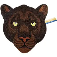 Doing Goods Tapis Nio tête de panthère noire L