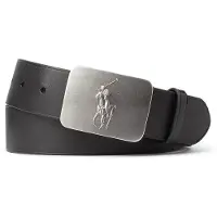 Ralph Lauren pour homme. 405761965001 Ceinture en cuir 1 5/8 noir (40), Casuel