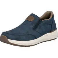 Rieker Chaussures de ville pour hommes, modèle pantoufle, couleur bleue, pour un usage décontracté