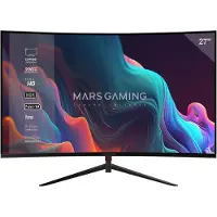 Mars Gaming MARSGAMING MV-27C Écran Gaming Incurvé 27 FHD 1080p 200Hz HDR10 1ms FreeSync et G-Sync Noir