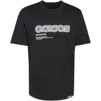 Adidas T-shirt graphique linéaire Homme Motorsport Noir