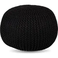 Relaxdays Pouf tricot (46 x 33 cm)
