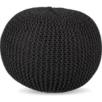 Relaxdays Pouf tricot (46 x 33 cm)
