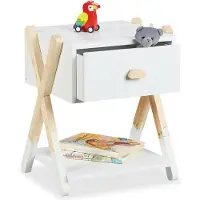 Relaxdays Kinder-Nachttisch (34 x 32 x 42 cm)