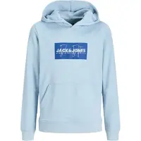 Jack & Jones Junior Sweat 'JJCOLE' bleu marine / bleu pastel / blanc