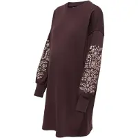 ONLY Maternity Robe 'OLMAlexa' chocolat / rose / blanc