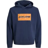 Jack & jones Junior Sweat 'JJCOLE' bleu marine / orange