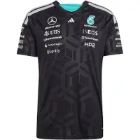 Adidas T-Shirt fonctionnel 'Mercedes-AMG Petronas Formula 1 Team Driver' aqua / anthracite / noir / blanc cassé