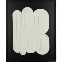 Zuiver August Wall Art Noir/Blanc (52 x 64 cm)
