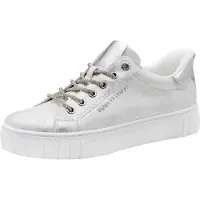Marco Tozzi Baskets basses gris argenté / argent
