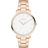 s.Oliver Montre à affichage analogique or rose