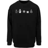 Merchcode Sweat-shirt noir / blanc