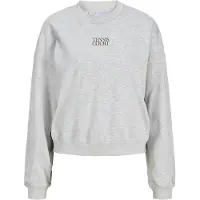 JJXX Sweat-shirt 'JXGia' opal / jaune citron / gris foncé / gris chiné