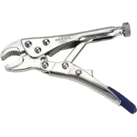 SW-Stahl 41501SB Pince de préhension 100 mm I Pince chromée avec modèle universel I Pince de blocage à mâchoires semi-circulaires I Pince de blocage à 6 rivets I Emballage blister