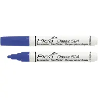 PICA Marqueur peinture/industrie Pica 2-4mm pointe ogive, bleu