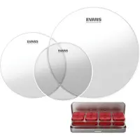 Evans G2 Clear Standard Tom Pack 12 13 16 Heads & EQ PODS Pack
