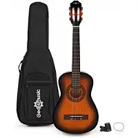 Gear4Music Junior 1/2 Classical Guitar Pack Sunburst by