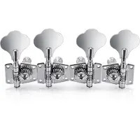 Gear4Music Guitarworks mécaniques pour basse rangées de 2 chrome
