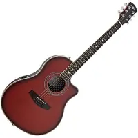 Gear4Music Guitare Électro-Acoustique Roundback par Vintage Burst