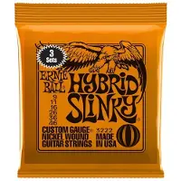 Ernie Ball 3222 Hybrid Slinky 9-46 Pack de 3